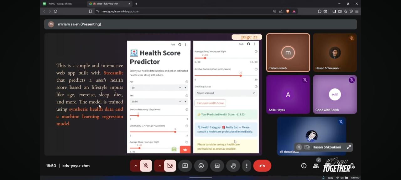 Health Score demo